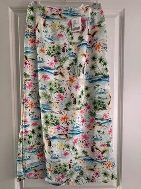 Urban Renewal Remnants Beachy Printed Midi Skirt